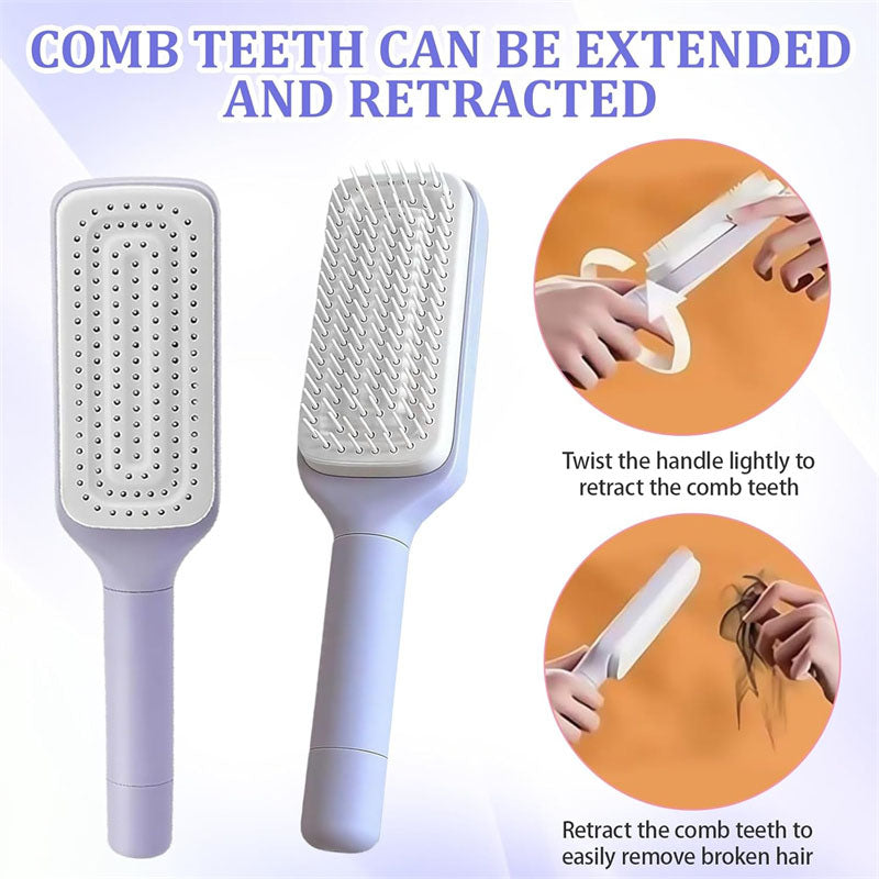 Self-Cleaning Hair Comb