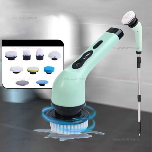 9-in-1 Electric Spin Cleaning Brush with LED Display