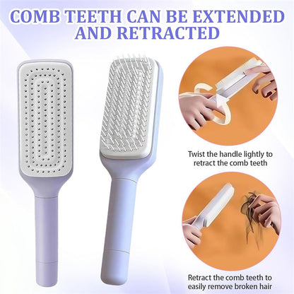Self-Cleaning Hair Comb